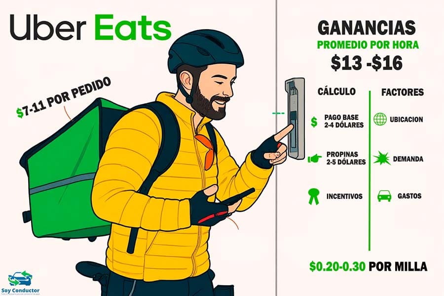 cuanto se gana en uber eats